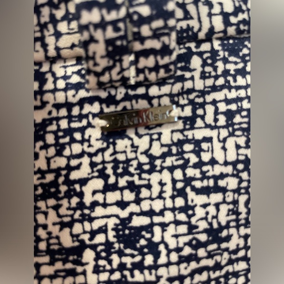 Calvin Klein blue and white pants with belt - Picture 2 of 10